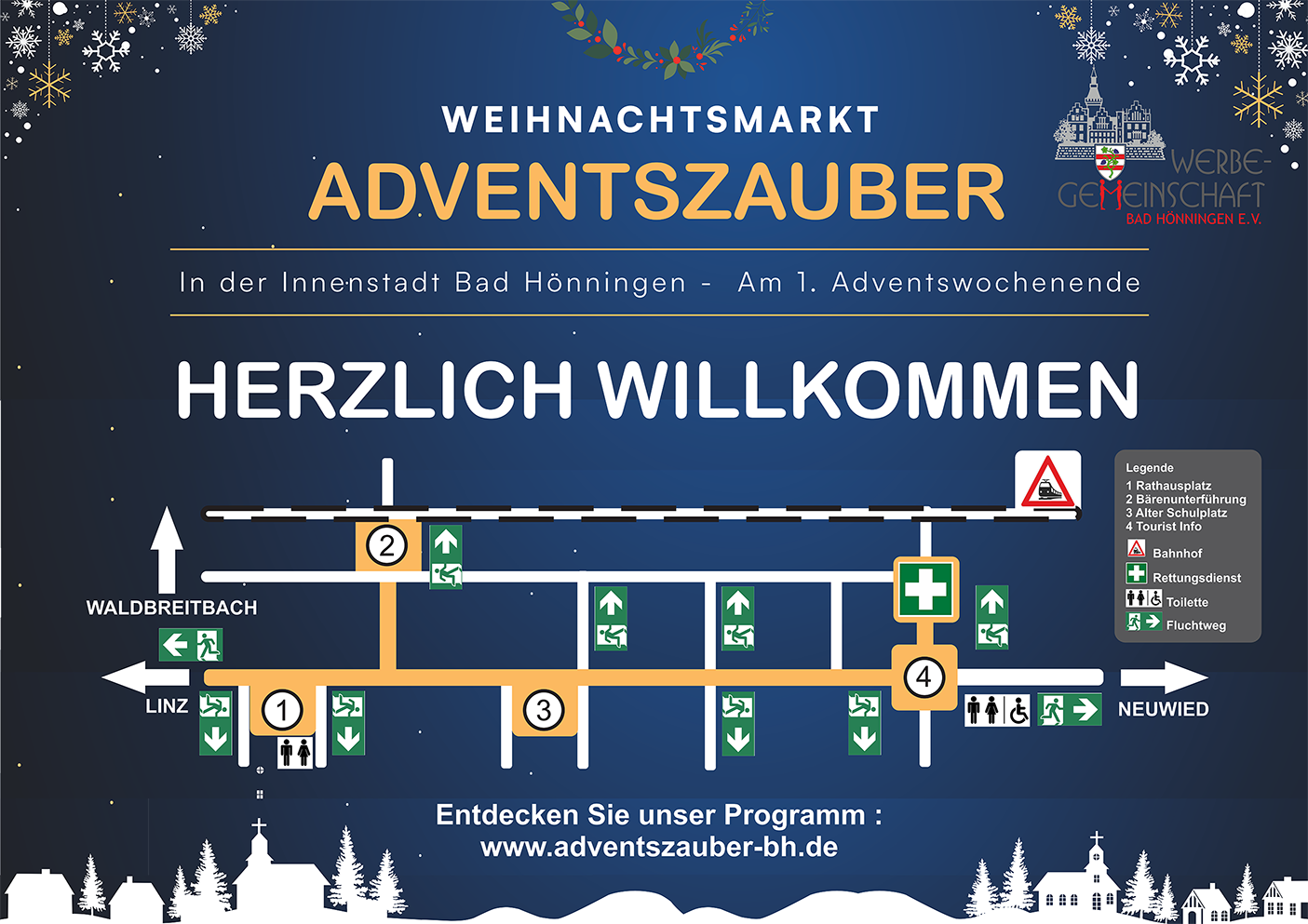 Stadtplan Adventszauber Bad Hönningen